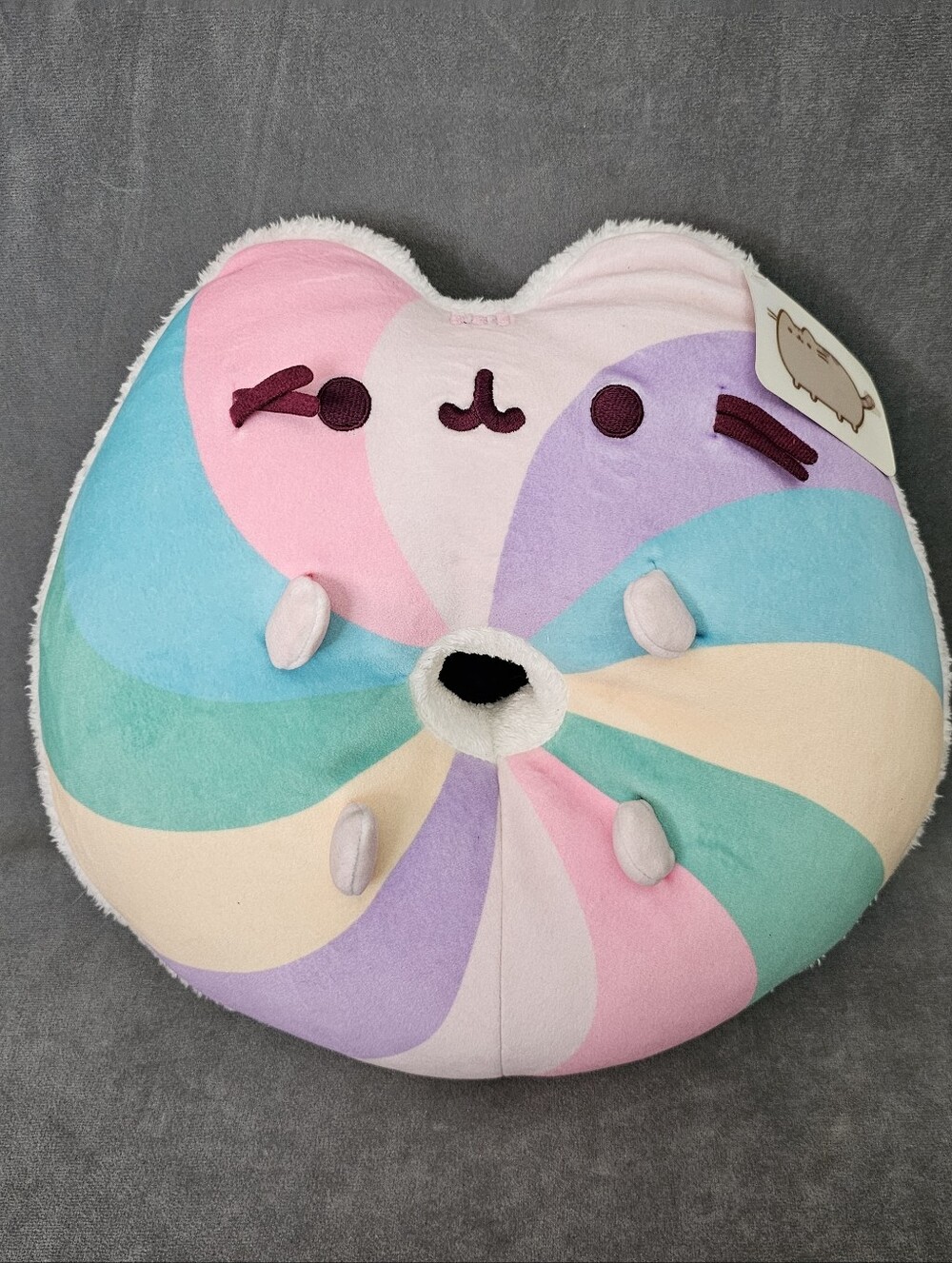 NWT Gund Pusheen Rainbow Bagel  Squisheen Plush Stuffed Soft Toy With Tag PL1-3